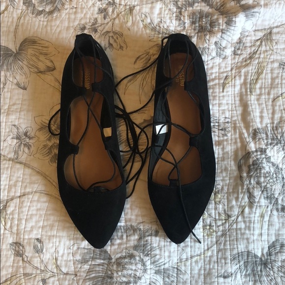 Lace up pointy toe flats - Picture 1 of 2